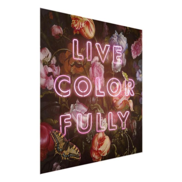 Glass print - Live Colour Fully