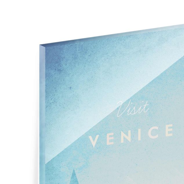 Glass print - Travel Poster - Venice
