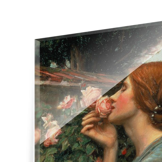 Glass print - John William Waterhouse - The Soul Of The Rose