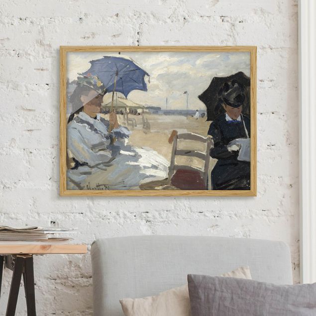 Framed poster - Claude Monet - At The Beach Of Trouville