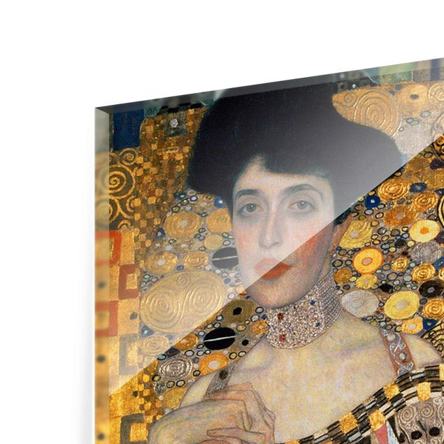 Glass print - Gustav Klimt - Portrait Of Adele Bloch-Bauer I