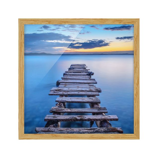 Framed poster - Walkway Into Calm Waters