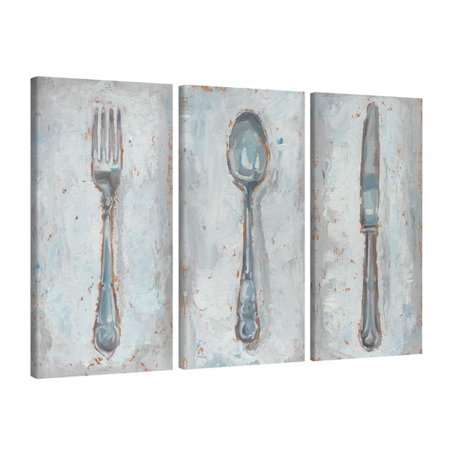 Print on canvas - Impressionistic Cutlery Set I