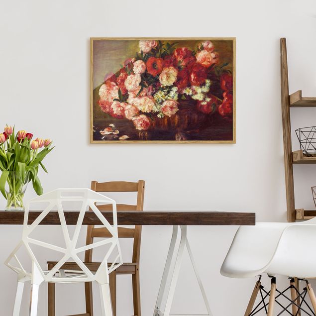 Framed poster - Auguste Renoir - Still Life With Peonies