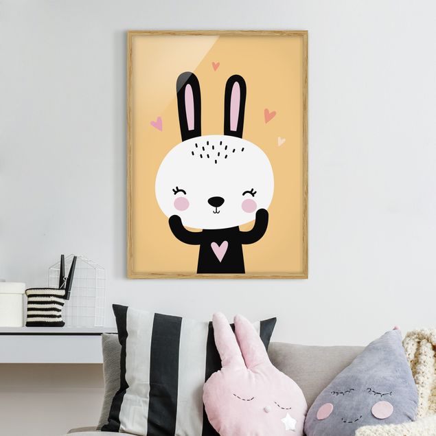 Framed poster - The Happiest Rabbit