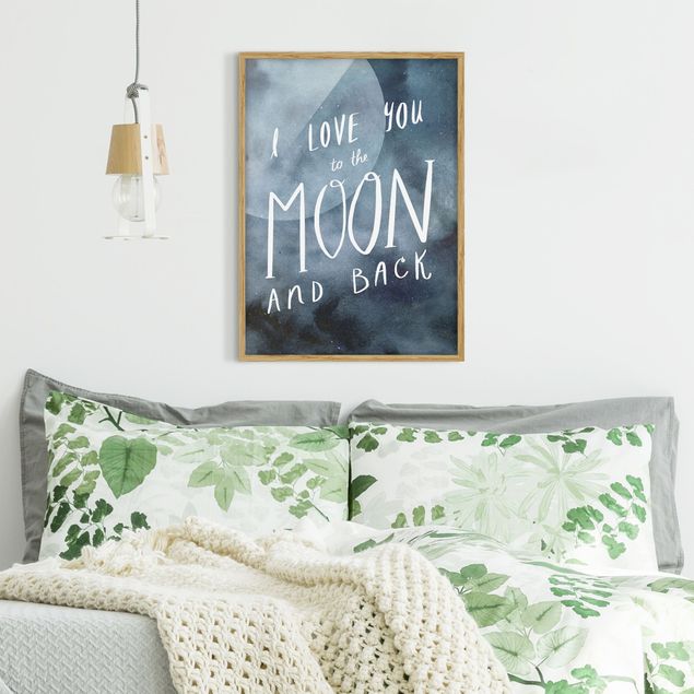 Framed poster - Heavenly Love - Moon