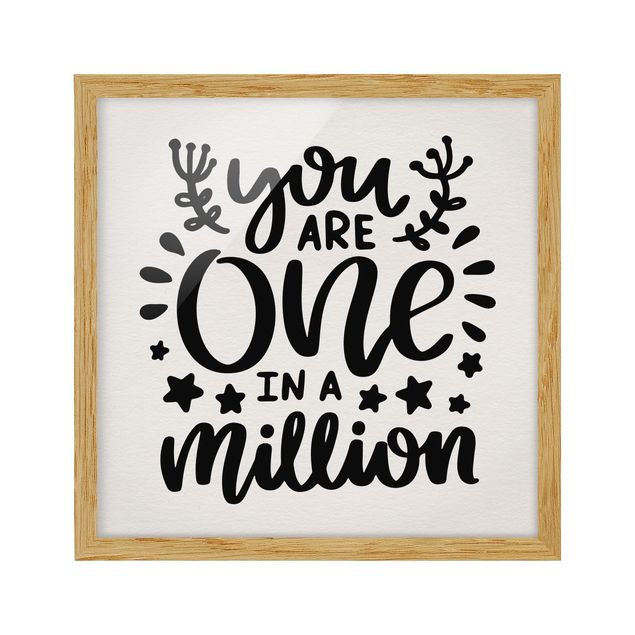 Framed poster - You Are One In A Million