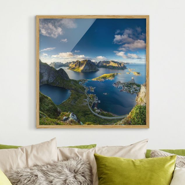 Framed poster - Fjord View In Reinebringen