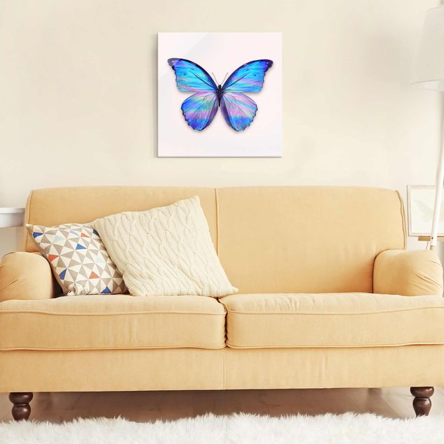 Glass print - Holographic Butterfly
