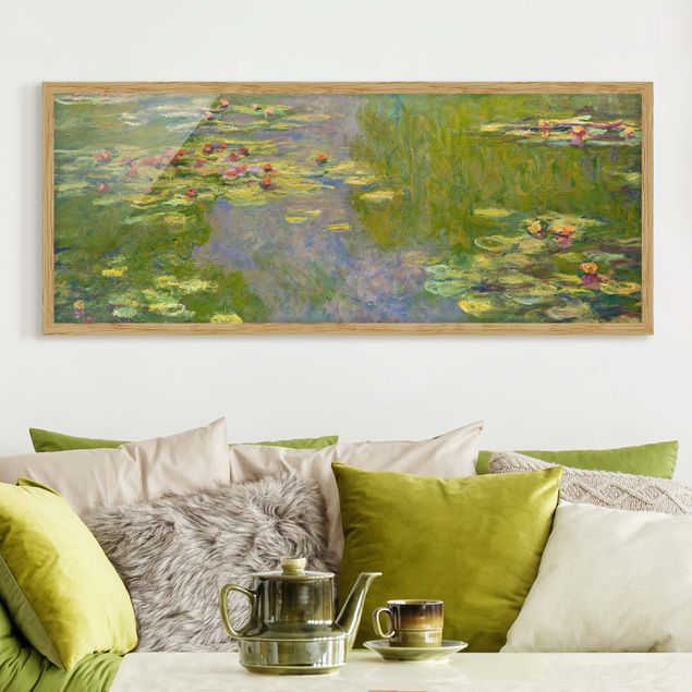 Framed poster - Claude Monet - Green Waterlilies