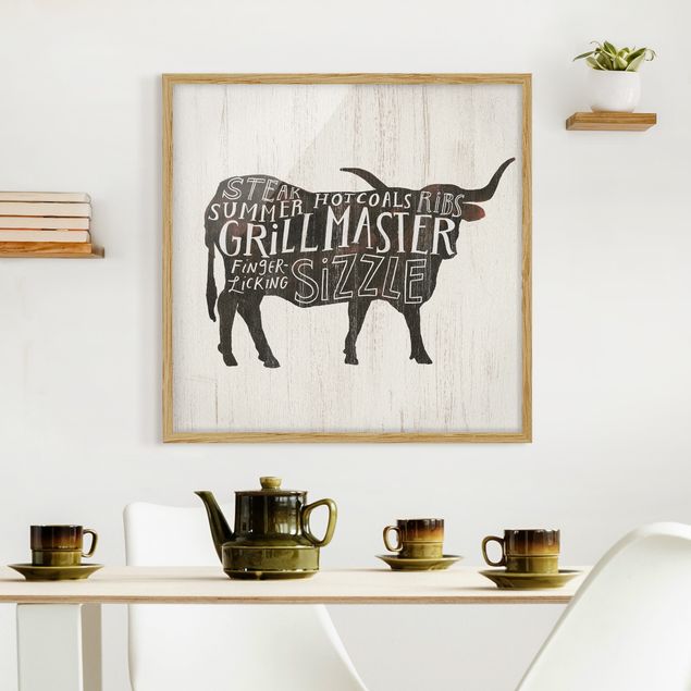 Framed poster - Farm BBQ - Beef