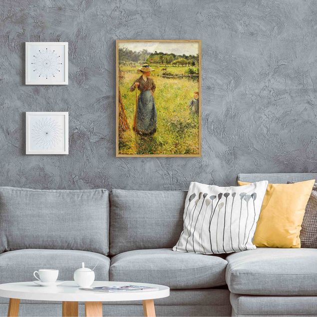 Framed poster - Camille Pissarro - The Haymaker