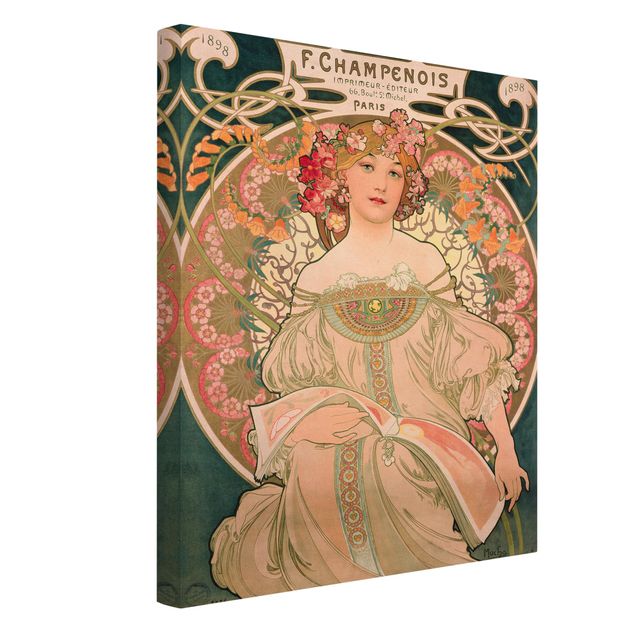 Canvas print - Alfons Mucha - Poster For F. Champenois