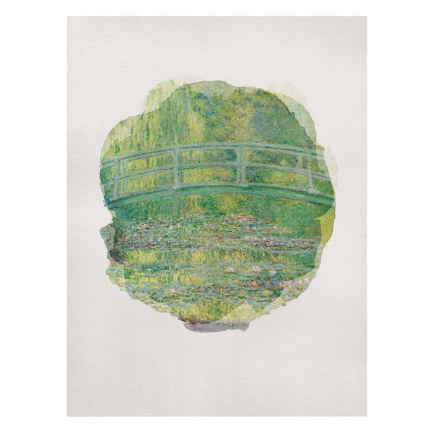 Canvas print - Water Colours - Claude Monet - Japanese Bridge