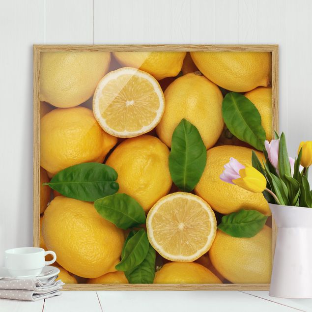 Framed poster - Juicy lemons