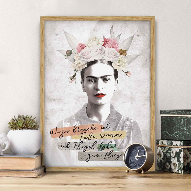 Framed poster - Frida Kahlo - A quote