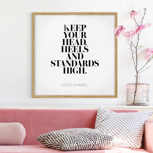 Framed poster - Keep Your Head High