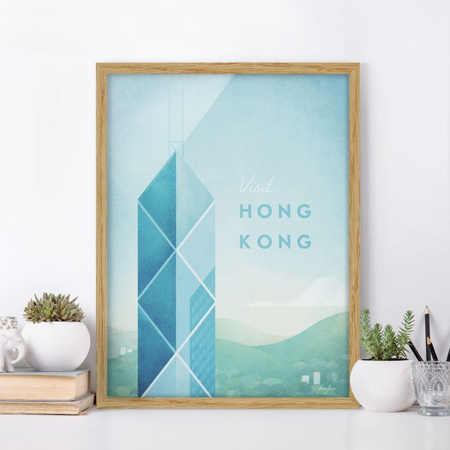 Framed poster - Travel Poster - Hong Kong