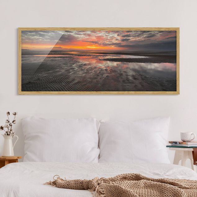 Framed poster - Sunrise Over The Mudflat
