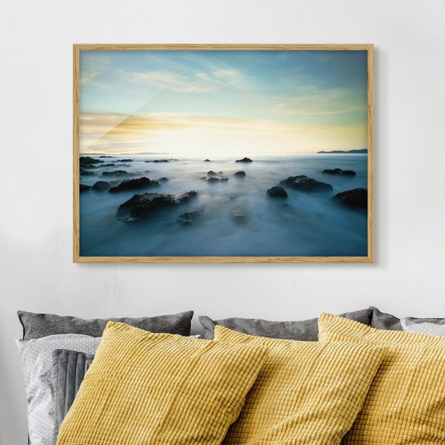Framed poster - Sunset Over The Ocean