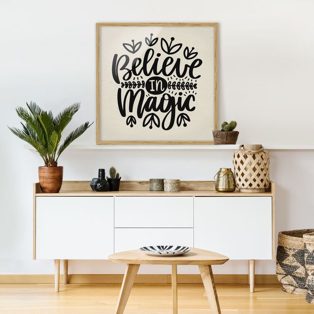 Framed poster - Believe In Magic
