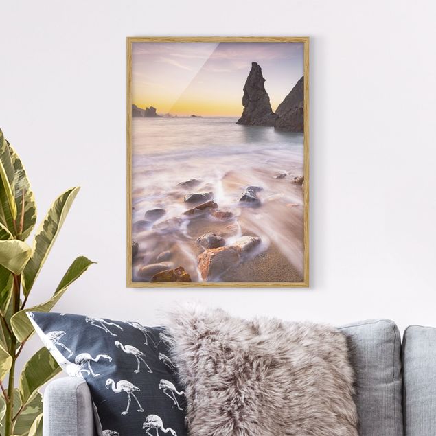 Framed poster - Spanish Beach At Sunrise