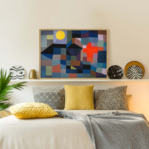 Framed poster - Paul Klee - Fire At Full Moon