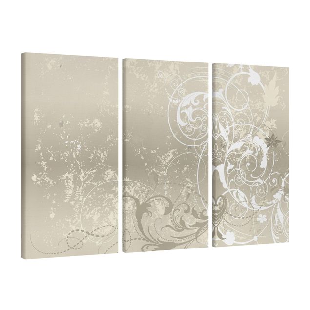 Print on canvas 3 parts - Mother Of Pearl Ornament Design