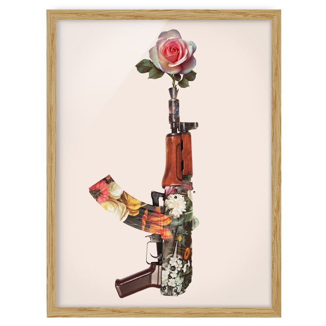 Framed poster - Weapon With Rose