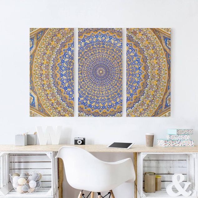 Print on canvas 3 parts - Dome Of The Mosque