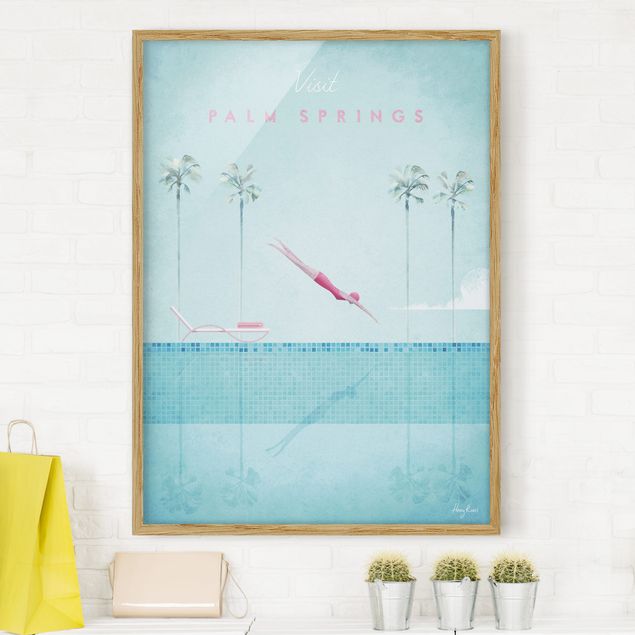 Framed poster - Travel Poster - Palm Springs