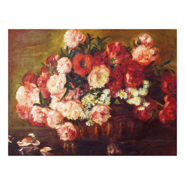 Glass print - Auguste Renoir - Still Life With Peonies
