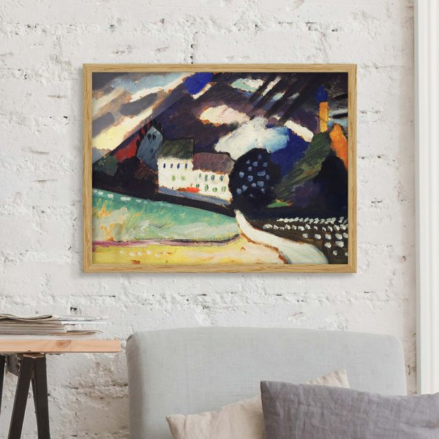 Framed poster - Wassily Kandinsky - Murnau, Castle And Church Ii