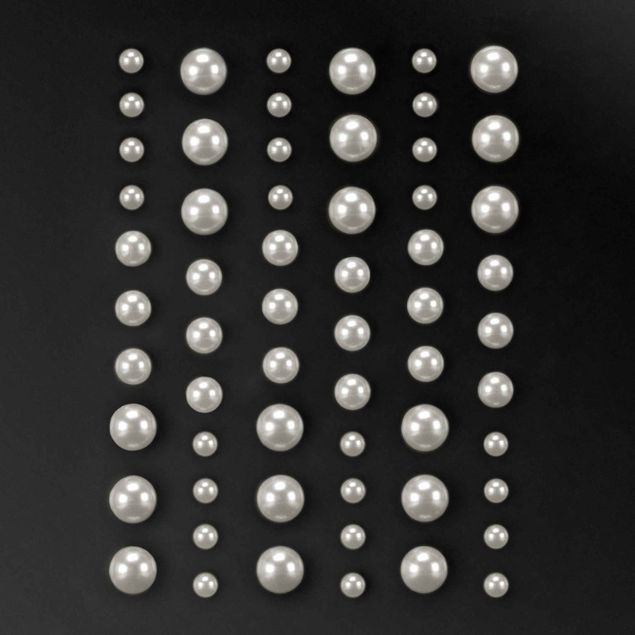 Accessories - 60 X Rhinestones Set - Pearl medium