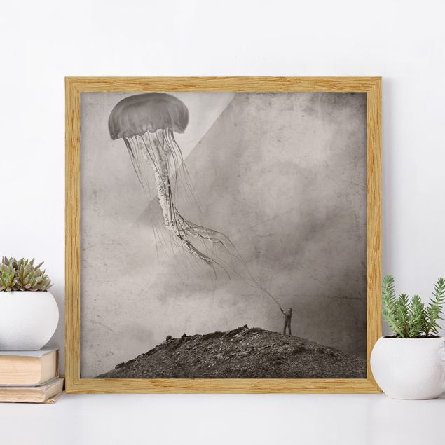 Framed poster - Flying Medusa