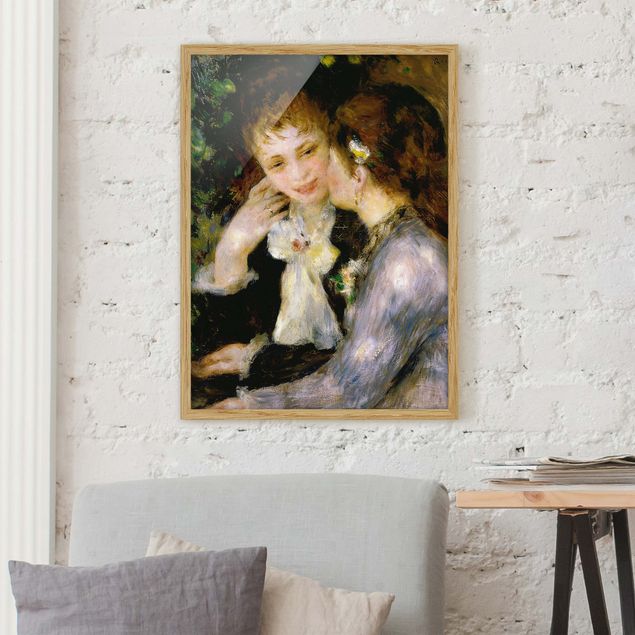 Framed poster - Auguste Renoir - Confidences