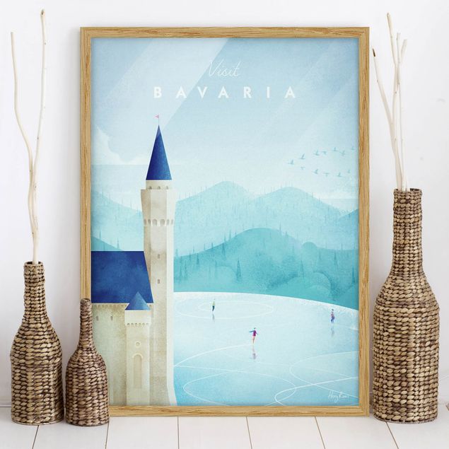 Framed poster - Travel Poster - Bavaria