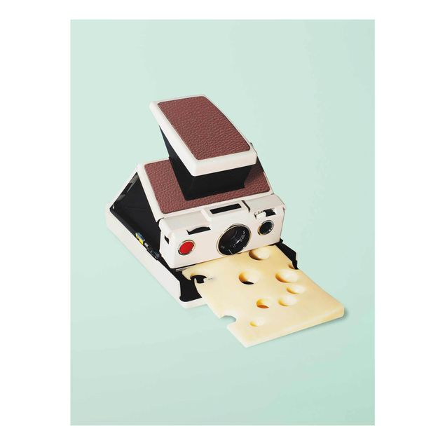 Glass print - Camera With Cheese