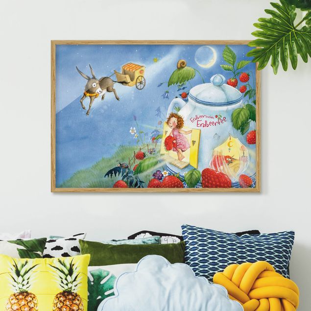 Framed poster - Little Strawberry Strawberry Fairy - Donkey Casimir