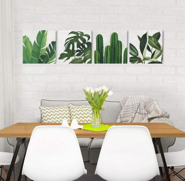 Print on canvas - Favorite Plants Tropical Set I