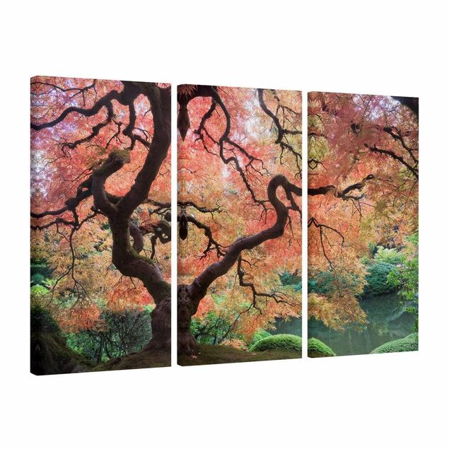 Print on canvas 3 parts - Japanese Garden