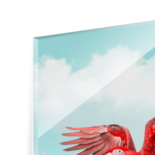 Glass print - Sky With Birds