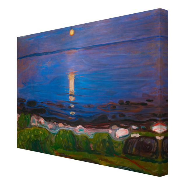 Canvas print - Edvard Munch - Summer Night By The Beach