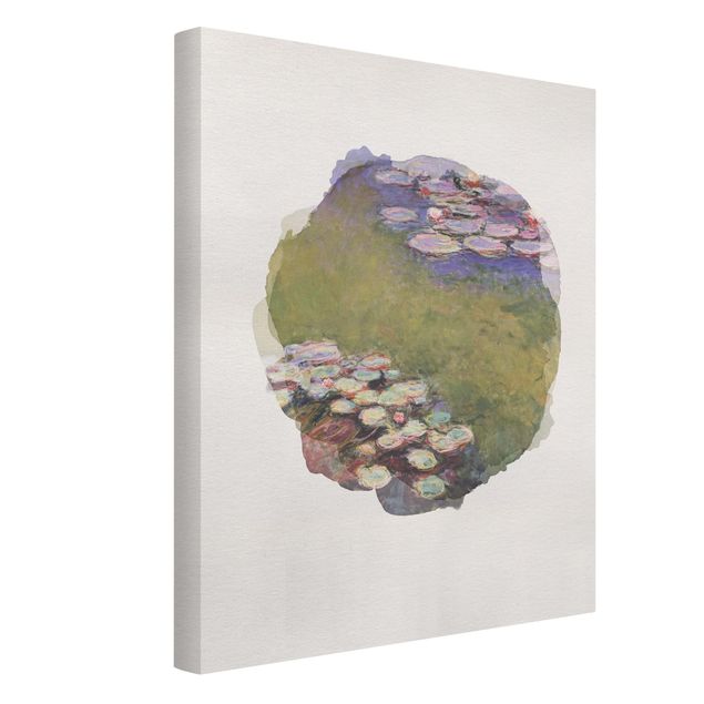Canvas print - WaterColours - Claude Monet - Water Lilies