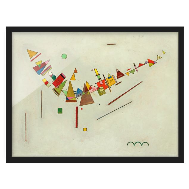 Framed poster - Wassily Kandinsky - Angular Swing