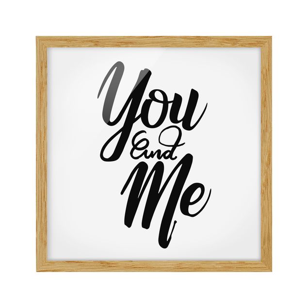 Framed poster - You And Me
