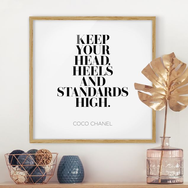 Framed poster - Keep Your Head High