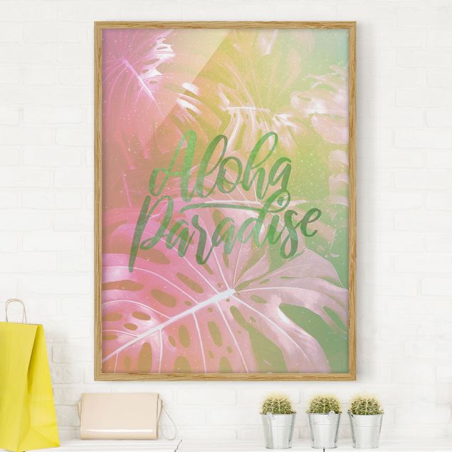 Framed poster - Rainbow - Aloha Paradise