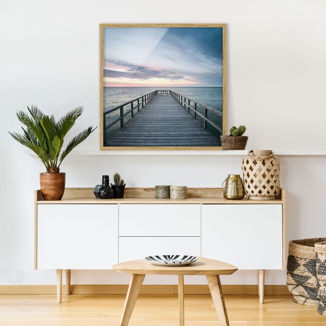 Framed poster - Landing Bridge Boardwalk
