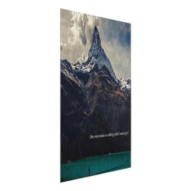 Glass print - Poetic Landscapes - Mountain